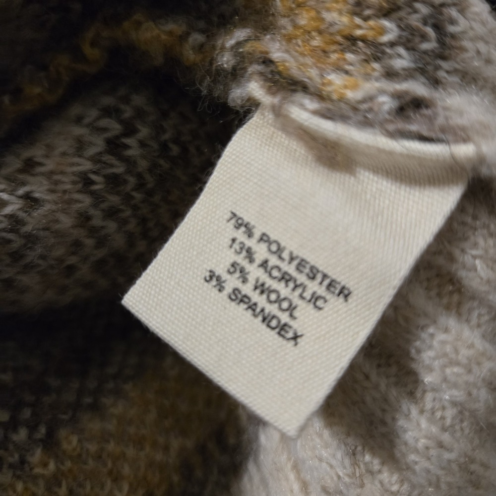 Marled‎ Chunky Knit Pullover Crop Style Sweater Small, casual Nordic Style - Picture 6 of 7
